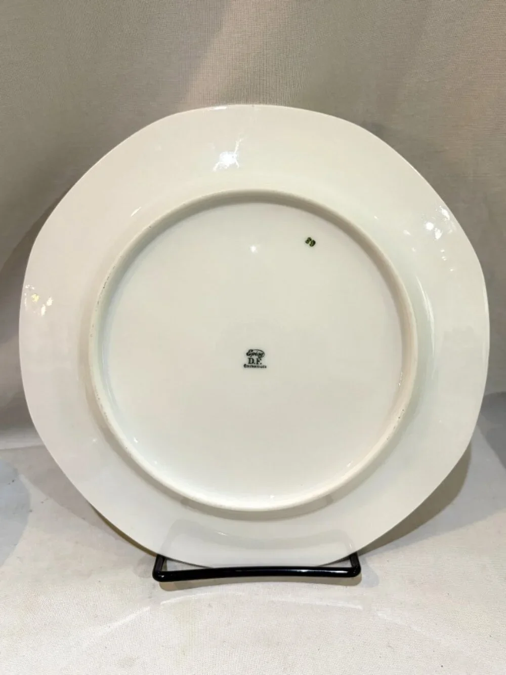 VTG Epiag D. F. Porcelain Octagonal 9 inch Dinner Plate Made in Czechoslovakia
